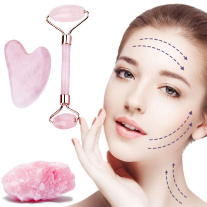 Lueur Glow Ritual Set - Gua Sha and Facial Roller
