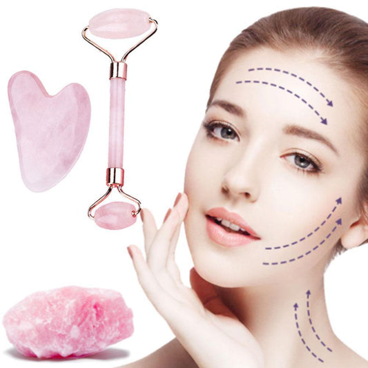 Lueur Glow Ritual Set - Gua Sha and Facial Roller